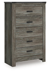 Frandern Gray Five Drawer Chest (Online Special Price) - Ornate Home