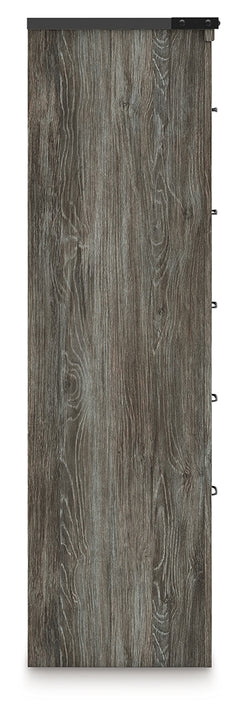 Frandern Gray Five Drawer Chest - Ornate Home