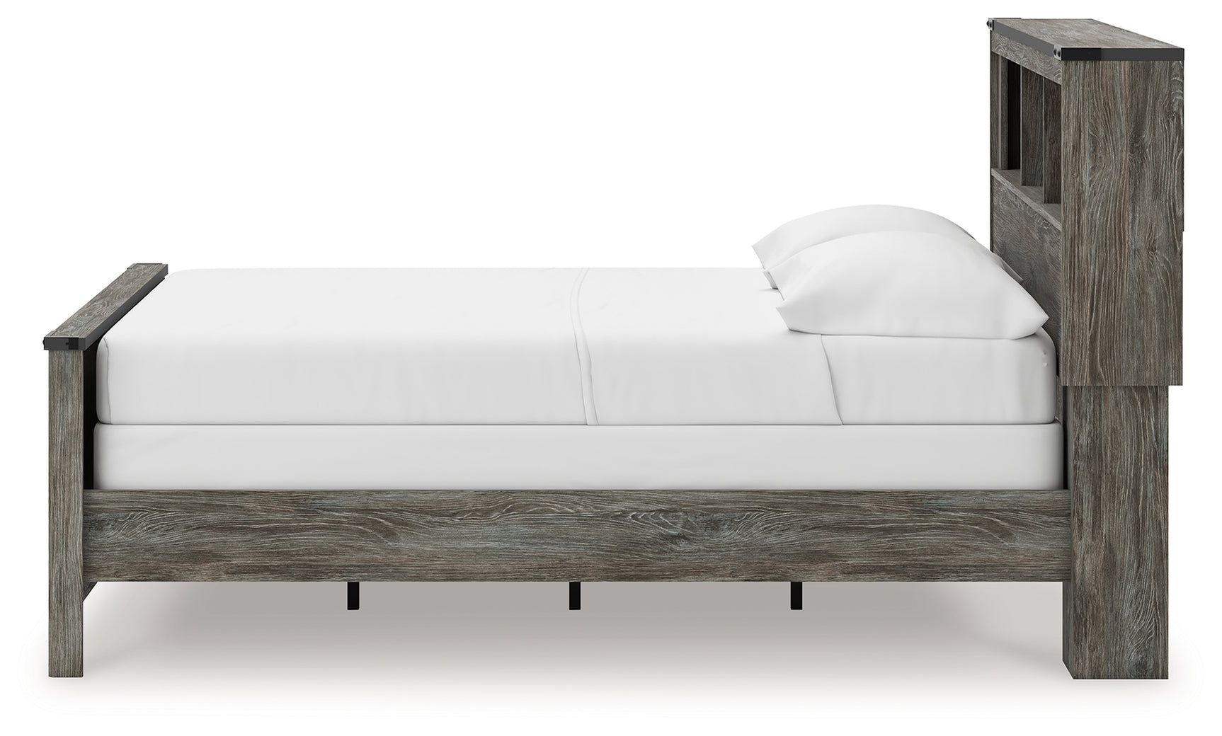 Frandern Gray Full Bookcase Bed, Dresser and Mirror (Online Special Price) - Ornate Home
