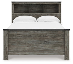 Frandern Gray Full Bookcase Bed, Dresser and Mirror - Ornate Home