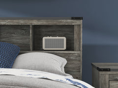 Frandern Gray Full Bookcase Bed, Dresser and Mirror - Ornate Home