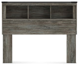 Frandern Gray Full Bookcase Headboard - Ornate Home