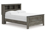 Frandern Gray Full Bookcase Panel Bed (Online Special Price) - Ornate Home