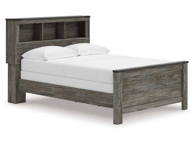 Frandern Gray Full Bookcase Panel Bed (Online Special Price) - Ornate Home