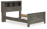 Frandern Gray Full Bookcase Panel Bed (Online Special Price) - Ornate Home