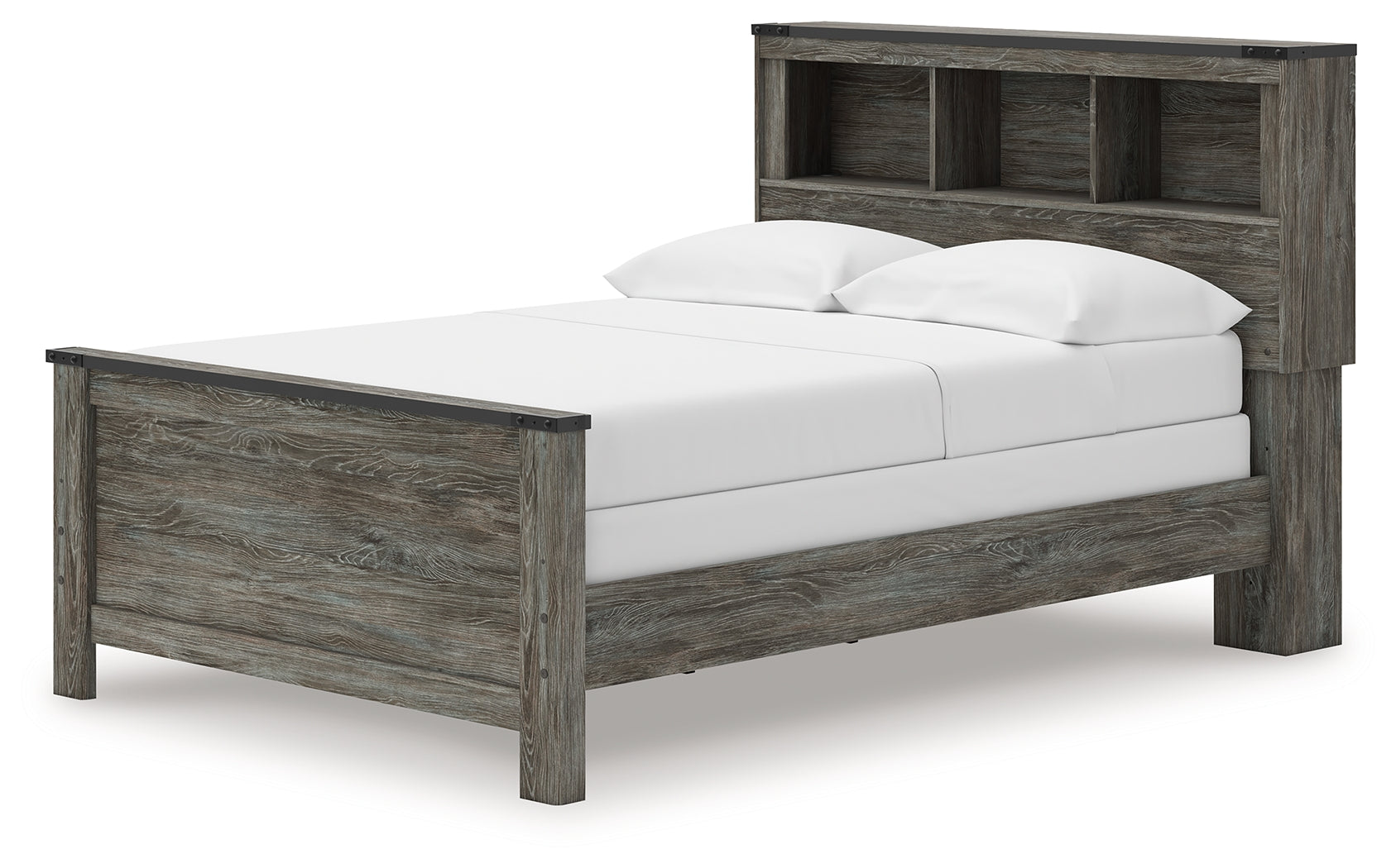 Frandern Gray Full Bookcase Panel Bed (Online Special Price) - Ornate Home