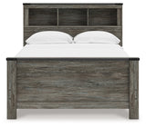 Frandern Gray Full Bookcase Panel Bed - Ornate Home