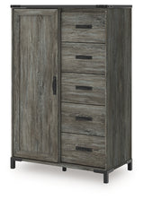 Frandern Gray Full Bookcase Panel Bed with Storage, Dresser, Mirror and Chest (Online Special Price) - Ornate Home