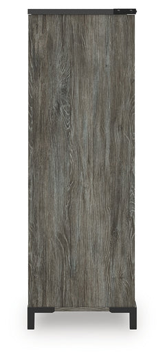 Frandern Gray Full Bookcase Panel Bed with Storage, Dresser, Mirror and Chest - Ornate Home