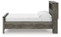 Frandern Gray Full Bookcase Panel Bed with Storage, Dresser, Mirror and Chest - Ornate Home