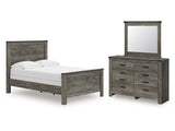 Frandern Gray Full Panel Bed, Dresser and Mirror - Ornate Home