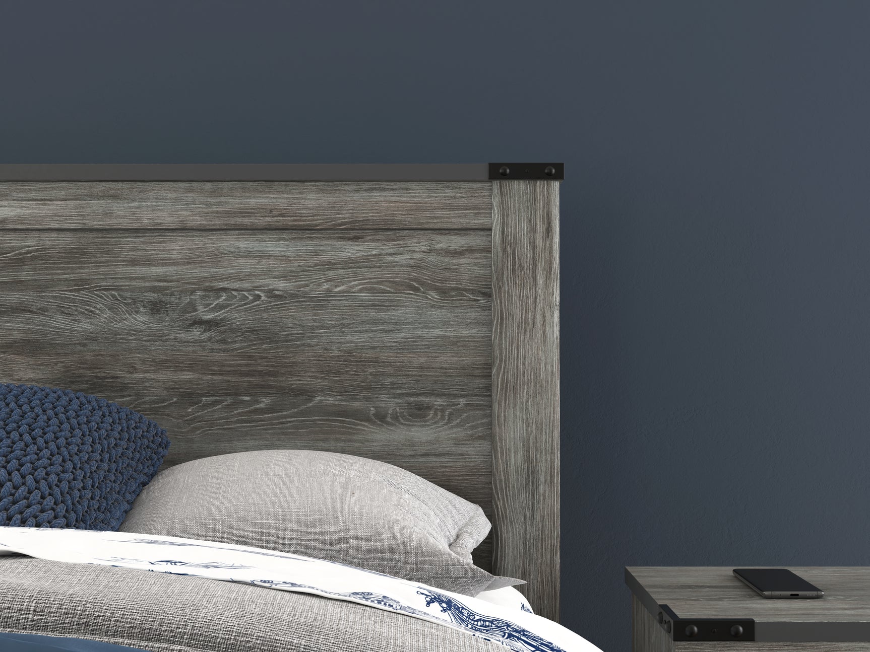 Frandern Gray Full Panel Bed, Dresser and Mirror - Ornate Home