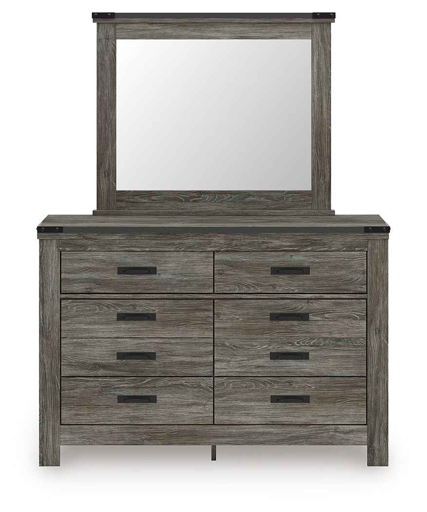 Frandern Gray Queen Bookcase Bed, Dresser and Mirror (Online Special Price) - Ornate Home