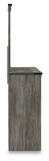 Frandern Gray Queen Bookcase Bed, Dresser and Mirror (Online Special Price) - Ornate Home