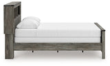 Frandern Gray Queen Bookcase Bed, Dresser and Mirror (Online Special Price) - Ornate Home