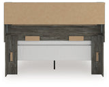Frandern Gray Queen Bookcase Bed, Dresser and Mirror (Online Special Price) - Ornate Home