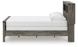 Frandern Gray Queen Bookcase Bed, Dresser and Mirror (Online Special Price) - Ornate Home