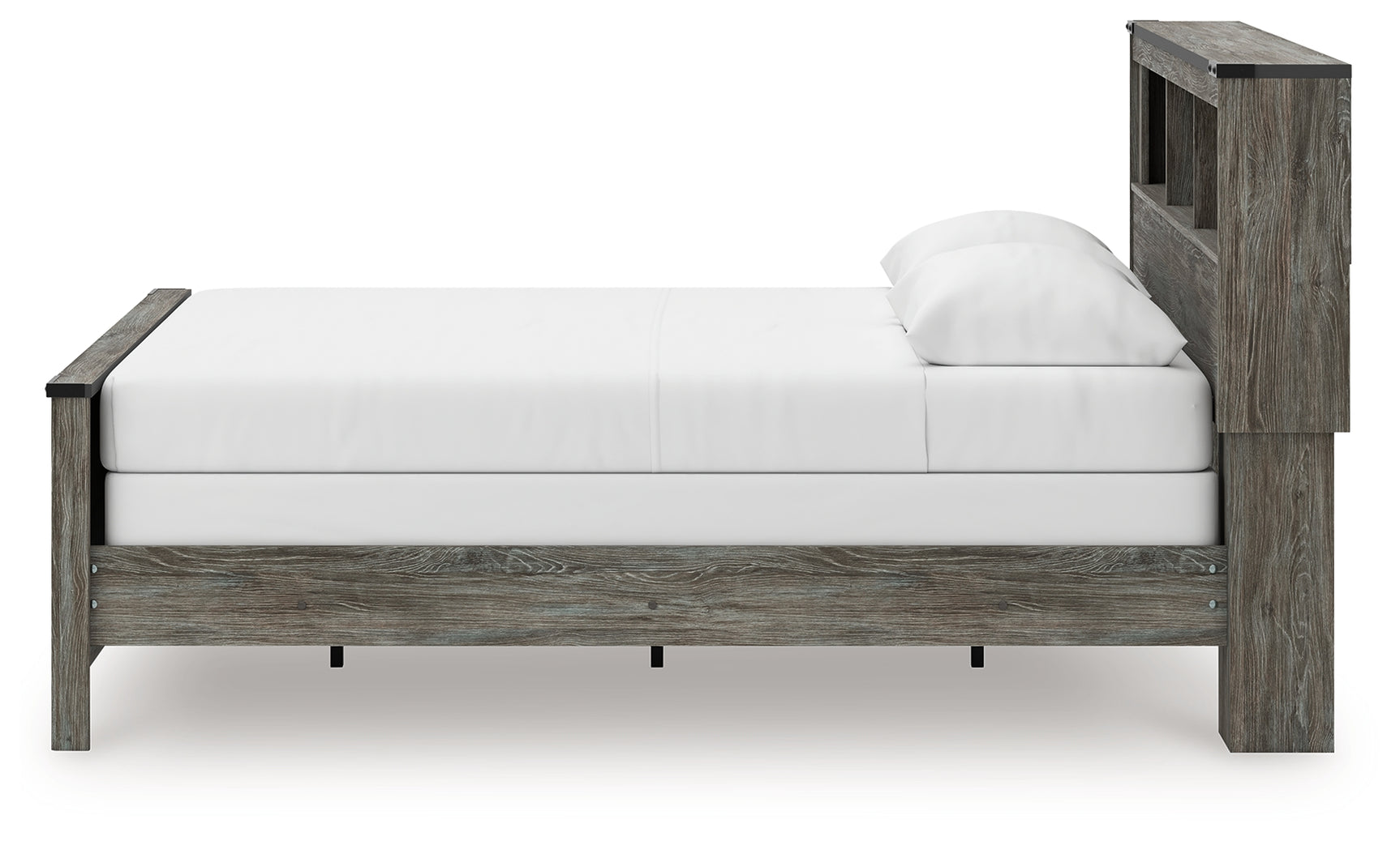 Frandern Gray Queen Bookcase Bed, Dresser and Mirror (Online Special Price) - Ornate Home
