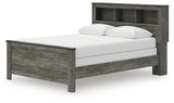 Frandern Gray Queen Bookcase Bed, Dresser and Mirror (Online Special Price) - Ornate Home