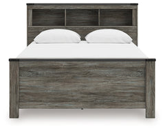 Frandern Gray Queen Bookcase Bed, Dresser and Mirror - Ornate Home