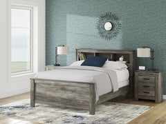 Frandern Gray Queen Bookcase Bed, Dresser and Mirror - Ornate Home
