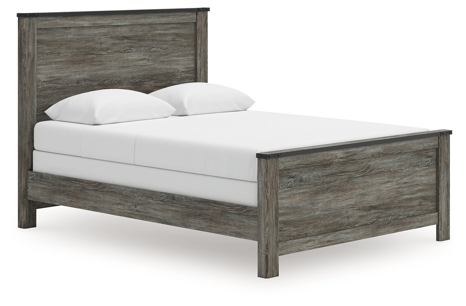 Frandern Gray Queen Panel Bed, Dresser, Mirror, Chest and 2 Nightstands (Online Special Price) - Ornate Home
