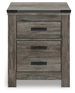 Frandern Gray Queen Panel Bed, Dresser, Mirror, Chest and 2 Nightstands - Ornate Home
