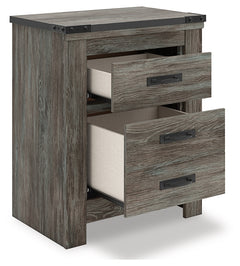 Frandern Gray Queen Panel Bed, Dresser, Mirror, Chest and 2 Nightstands - Ornate Home
