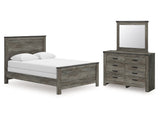 Frandern Gray Queen Panel Bed, Dresser and Mirror (Online Special Price) - Ornate Home