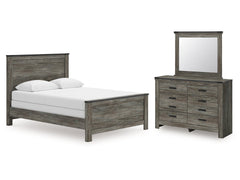 Frandern Gray Queen Panel Bed, Dresser and Mirror - Ornate Home