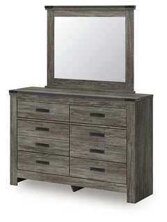 Frandern Gray Queen Panel Bed, Dresser and Mirror - Ornate Home