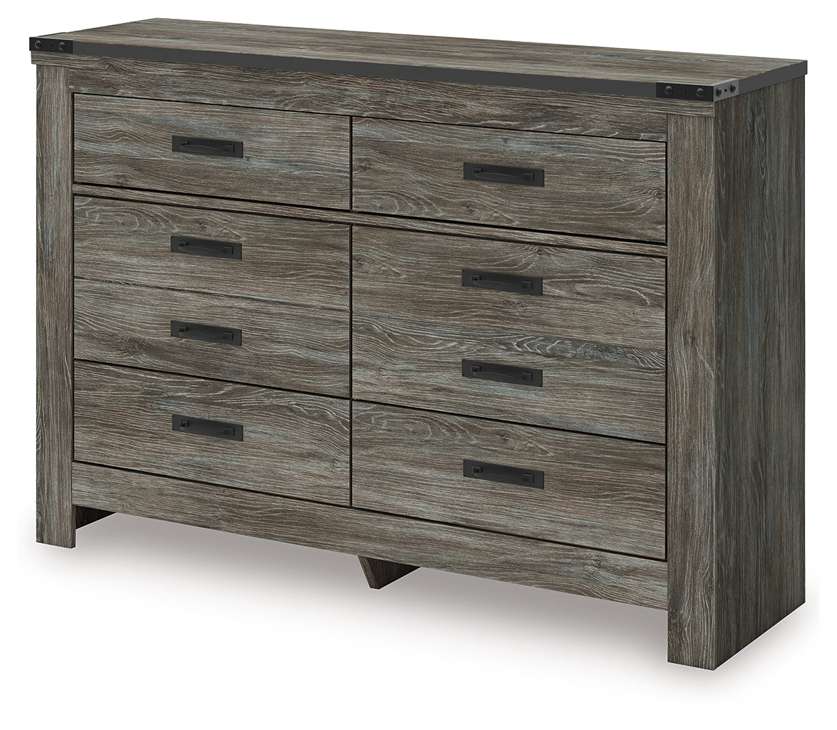 Frandern Gray Six Drawer Dresser - Ornate Home