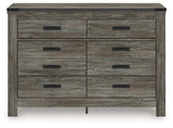 Frandern Gray Six Drawer Dresser - Ornate Home