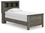 Frandern Gray Twin Bookcase Bed, Dresser and Mirror (Online Special Price) - Ornate Home
