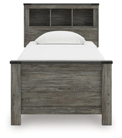 Frandern Gray Twin Bookcase Bed, Dresser and Mirror - Ornate Home