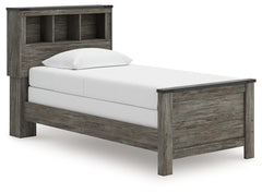 Frandern Gray Twin Bookcase Bed, Dresser and Mirror - Ornate Home