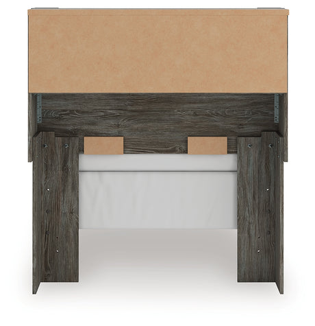 Frandern Gray Twin Bookcase Bed, Dresser and Mirror - Ornate Home