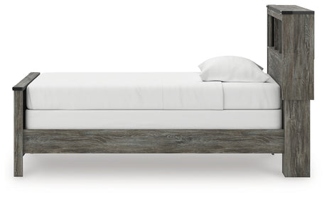 Frandern Gray Twin Bookcase Bed, Dresser and Mirror - Ornate Home