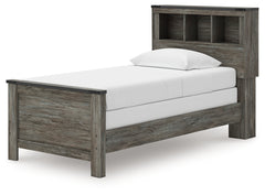 Frandern Gray Twin Bookcase Bed, Dresser and Mirror - Ornate Home