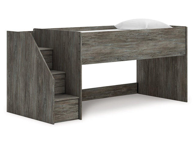 Frandern Gray Twin Loft Bed - Ornate Home
