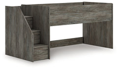 Frandern Gray Twin Loft Bed - Ornate Home