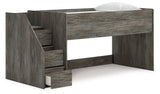 Frandern Gray Twin Loft Bed - Ornate Home