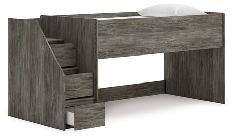 Frandern Gray Twin Loft Bed - Ornate Home
