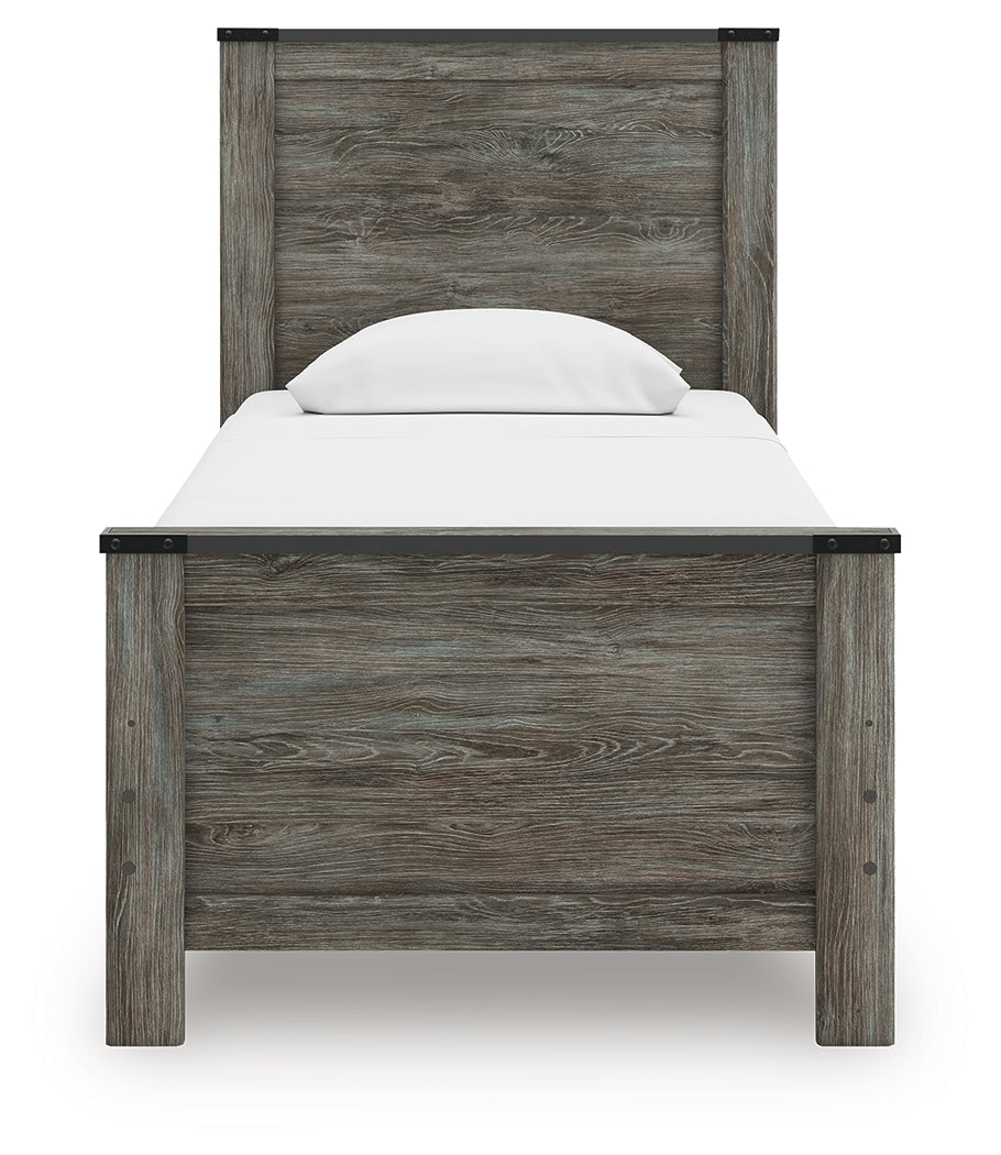 Frandern Gray Twin Panel Bed, Dresser and Mirror (Online Special Price) - Ornate Home