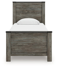 Frandern Gray Twin Panel Bed, Dresser and Mirror - Ornate Home