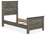Frandern Gray Twin Panel Bed, Dresser and Mirror - Ornate Home