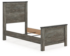Frandern Gray Twin Panel Bed, Dresser and Mirror - Ornate Home