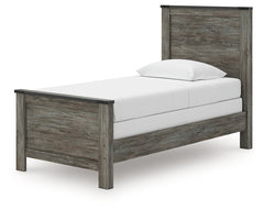 Frandern Gray Twin Panel Bed, Dresser and Mirror - Ornate Home