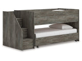 Frandern Gray Twin over Twin Loft Bed (Online Special Price) - Ornate Home