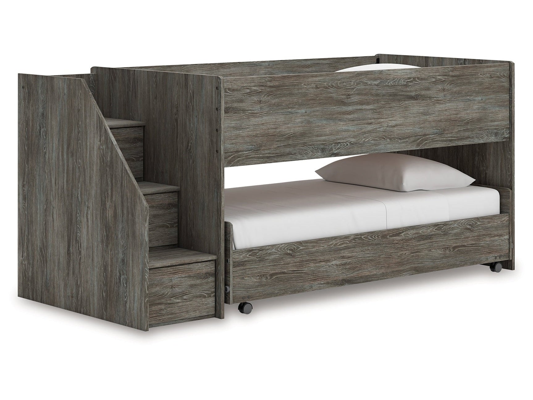 Frandern Gray Twin over Twin Loft Bed (Online Special Price) - Ornate Home